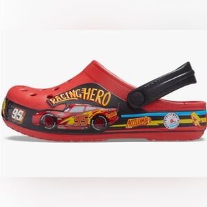 Crocs toddler lightning McQueen light up crocs. Rare.